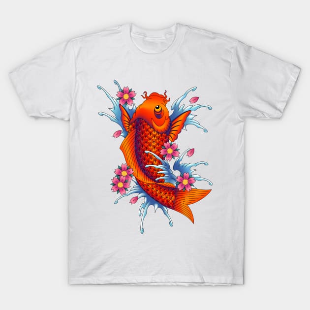 Koi fish T-Shirt by OldSalt